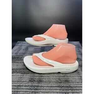 OOFOS Flip Flop OOLALA Luxe Women’s Size 9 White Comfort Thong Sandals
